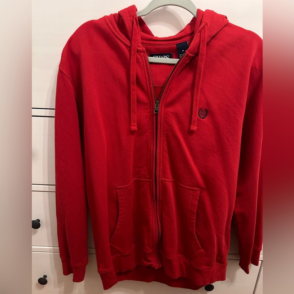Men’s Medium Red Zip-up Hoodie